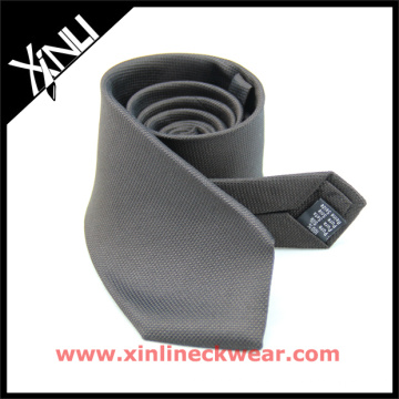 Whole Sale Factory Silk Tie in Grey Solid Design Dropship Factory Necktie